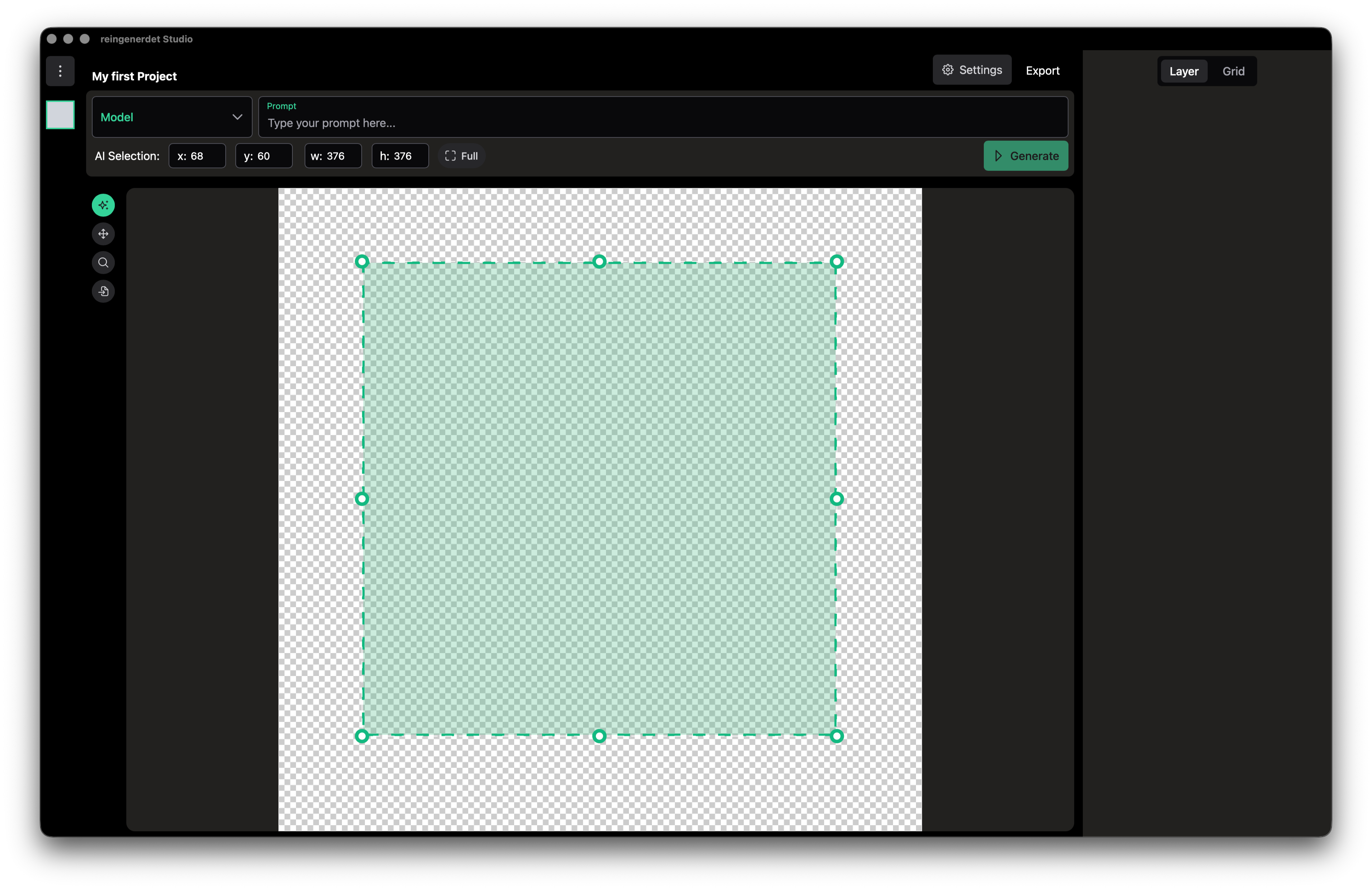 Selection rectangle